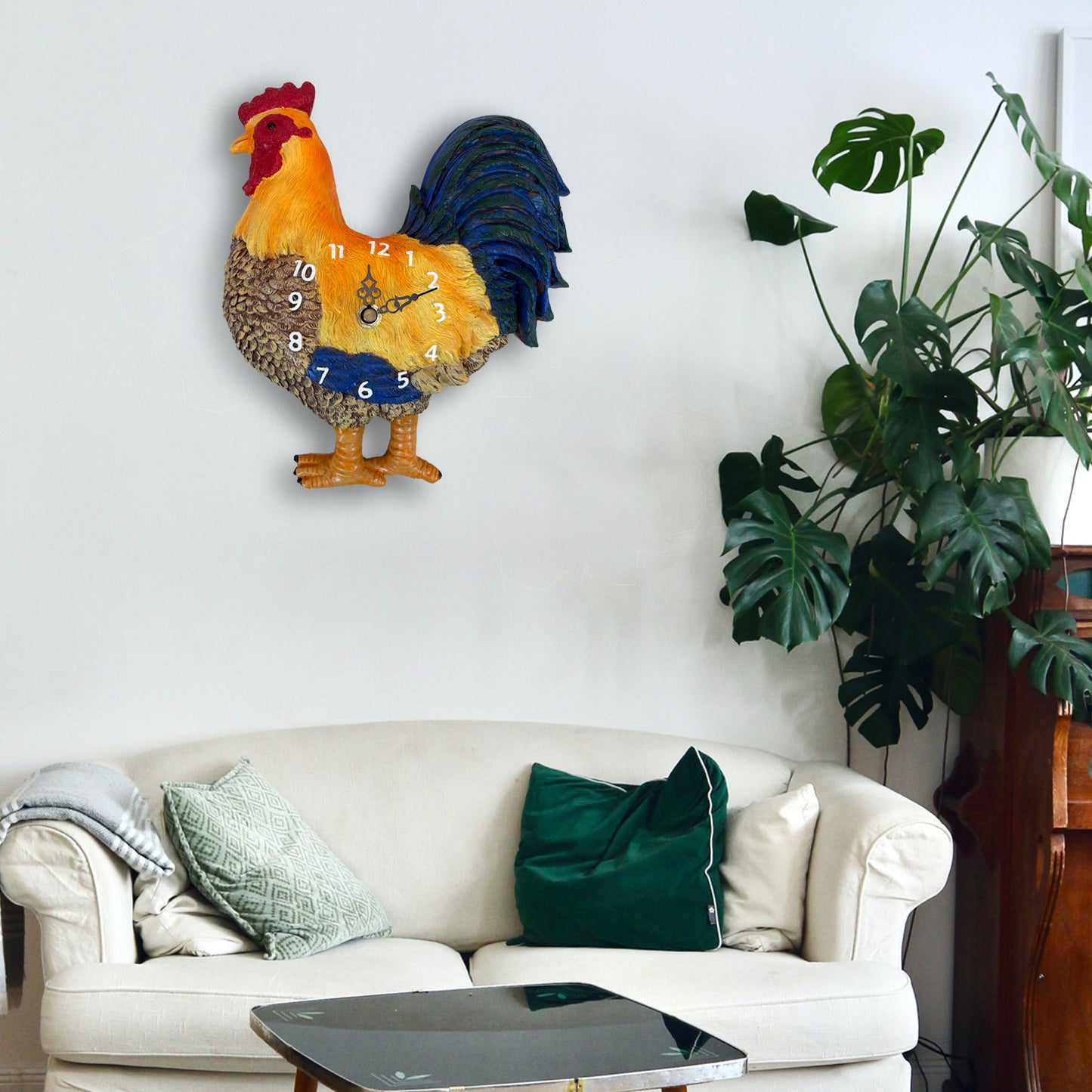 Cockerel Design Wall Clock