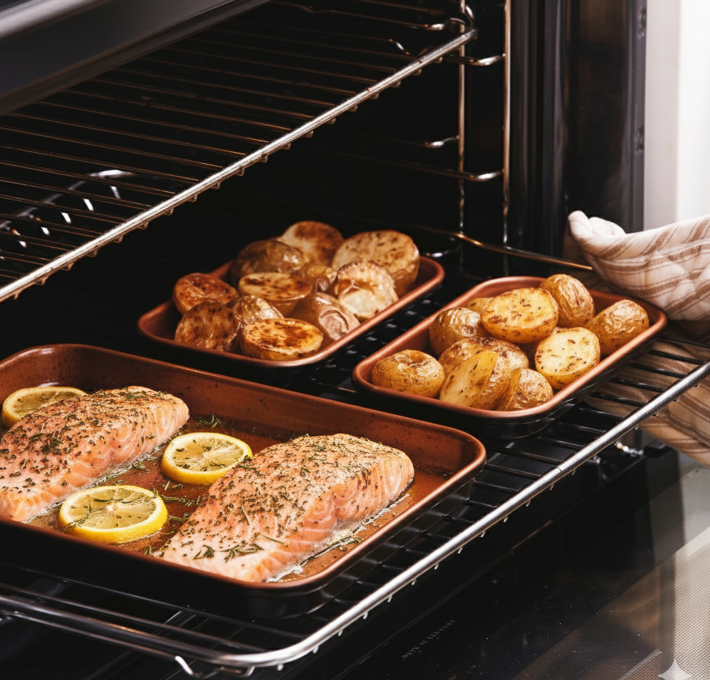 Ceratitanware Oven Trays  Set of 3 A222376
