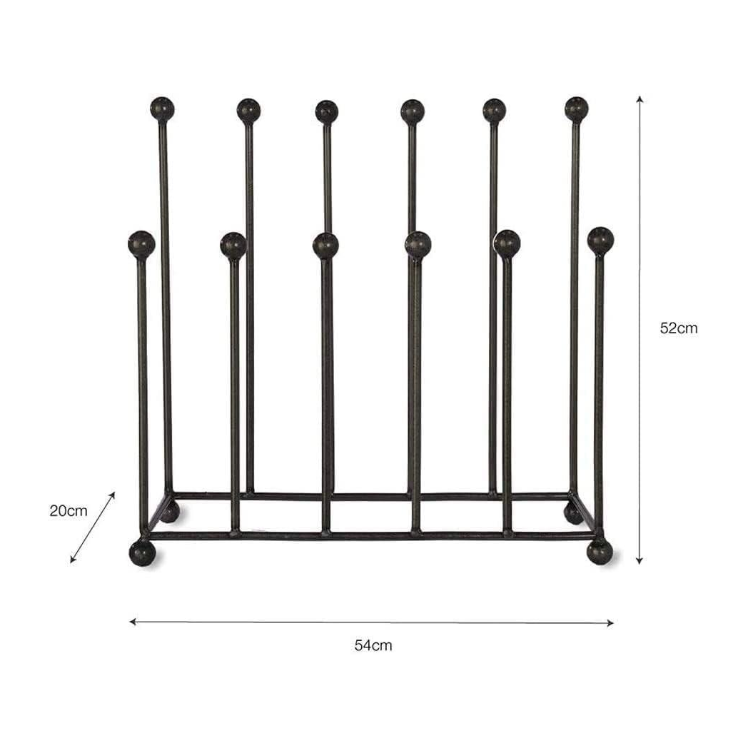 Neo Steel Black Powder Coated Boot Rack � Holds 6 Pairs