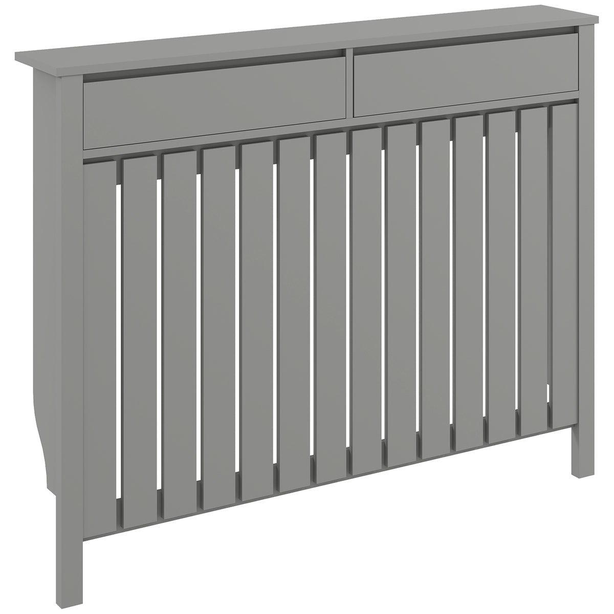 HOMCOM 93 x 119cm Modern Radiator Cover - Grey