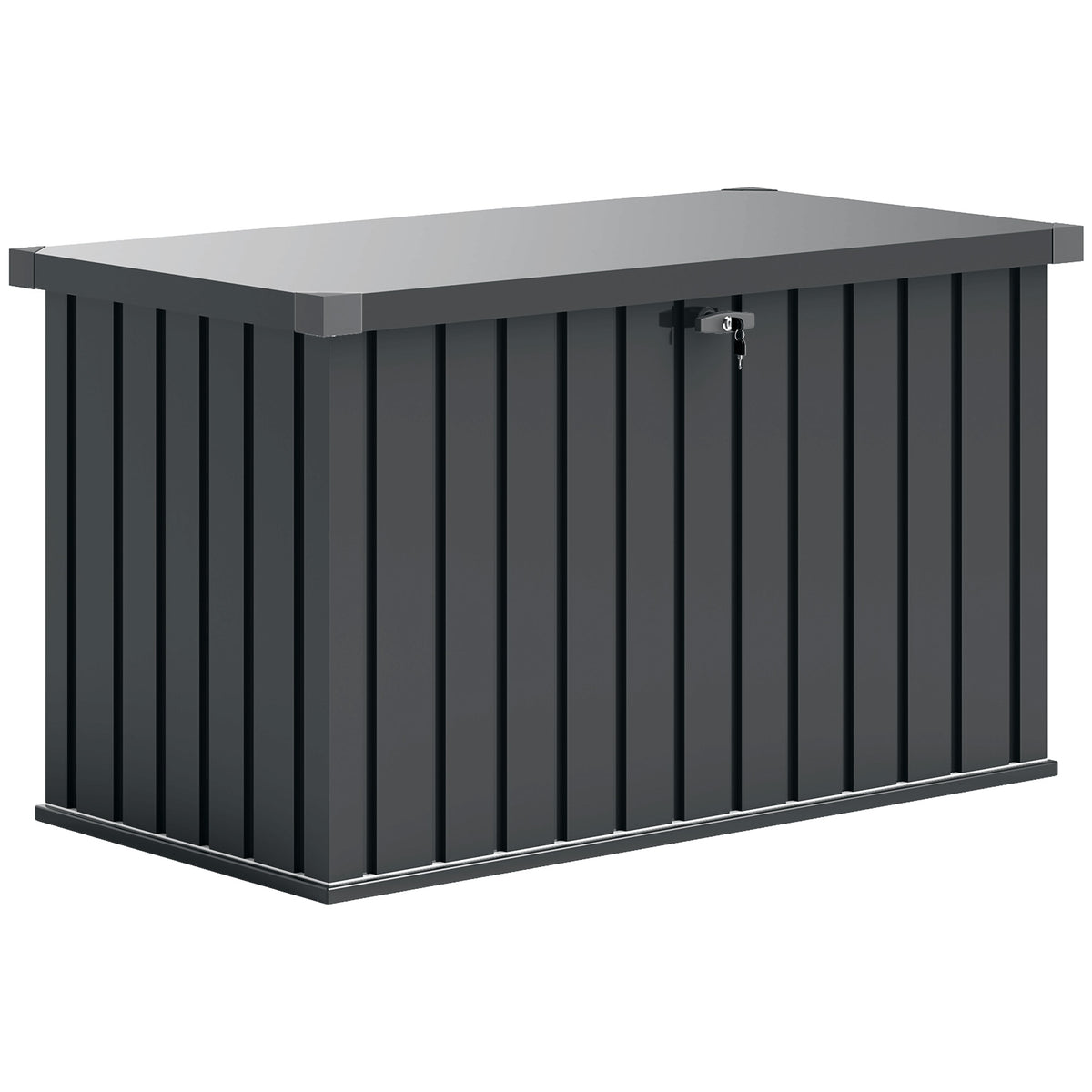 Outsunny 400L Galvanised Steel Garden Storage Box
