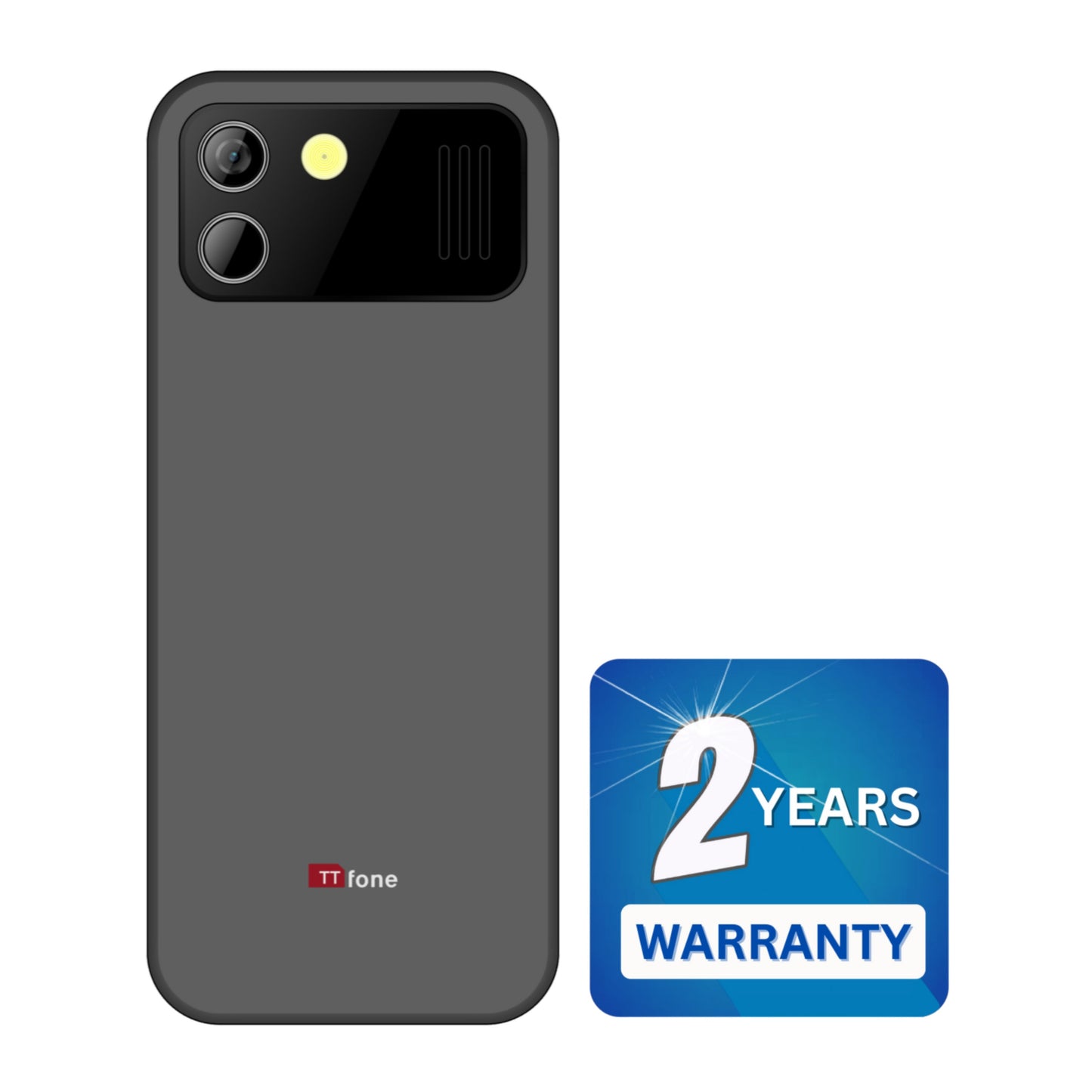 TTfone TT280  Simple 4G Dual SIM Bar Phone with Android, 2.8" Touchscreen, Keypad, 2MP Camera, USB-C - Easy to Use Unlocked Mobile (with Dock Charger)