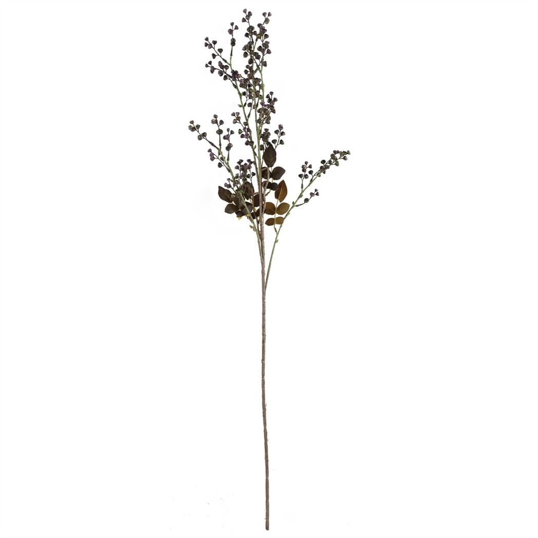 65cm Orange and Black Flower Arrangement Glass Vase
