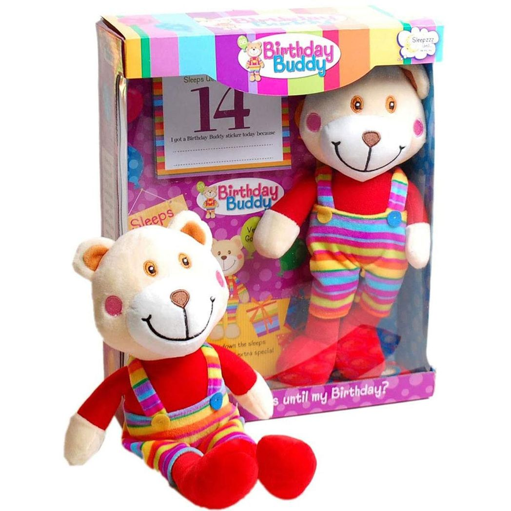 Birthday Buddy (Girl) & (Boy) Count Down Birthday Bear Toy[Birthday Buddy - Boy]