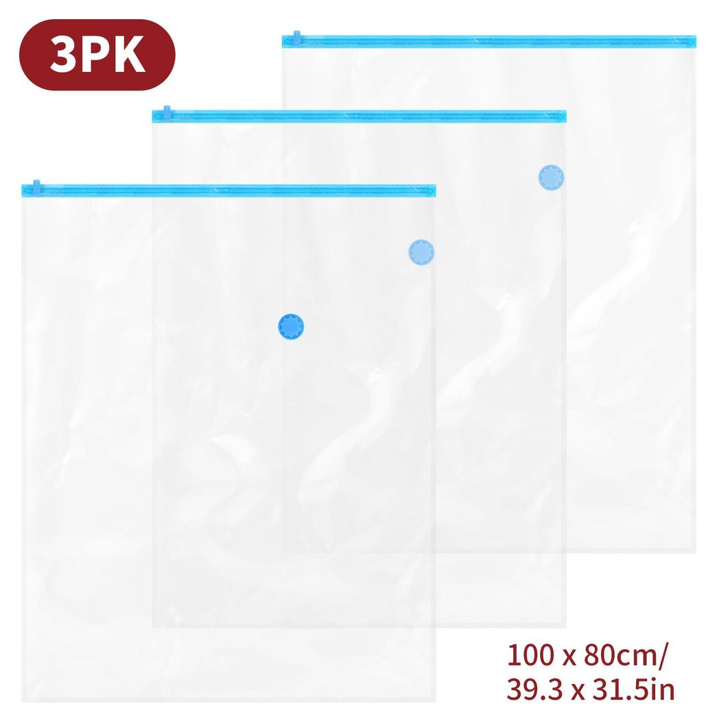 VINSANI 3pk 80cm x 100cm VACUUM BAGS 0006249