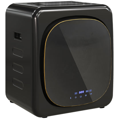 HOMCOM 2.5 kg Compact Tumble Dryer, with UV Sterilisation - Black