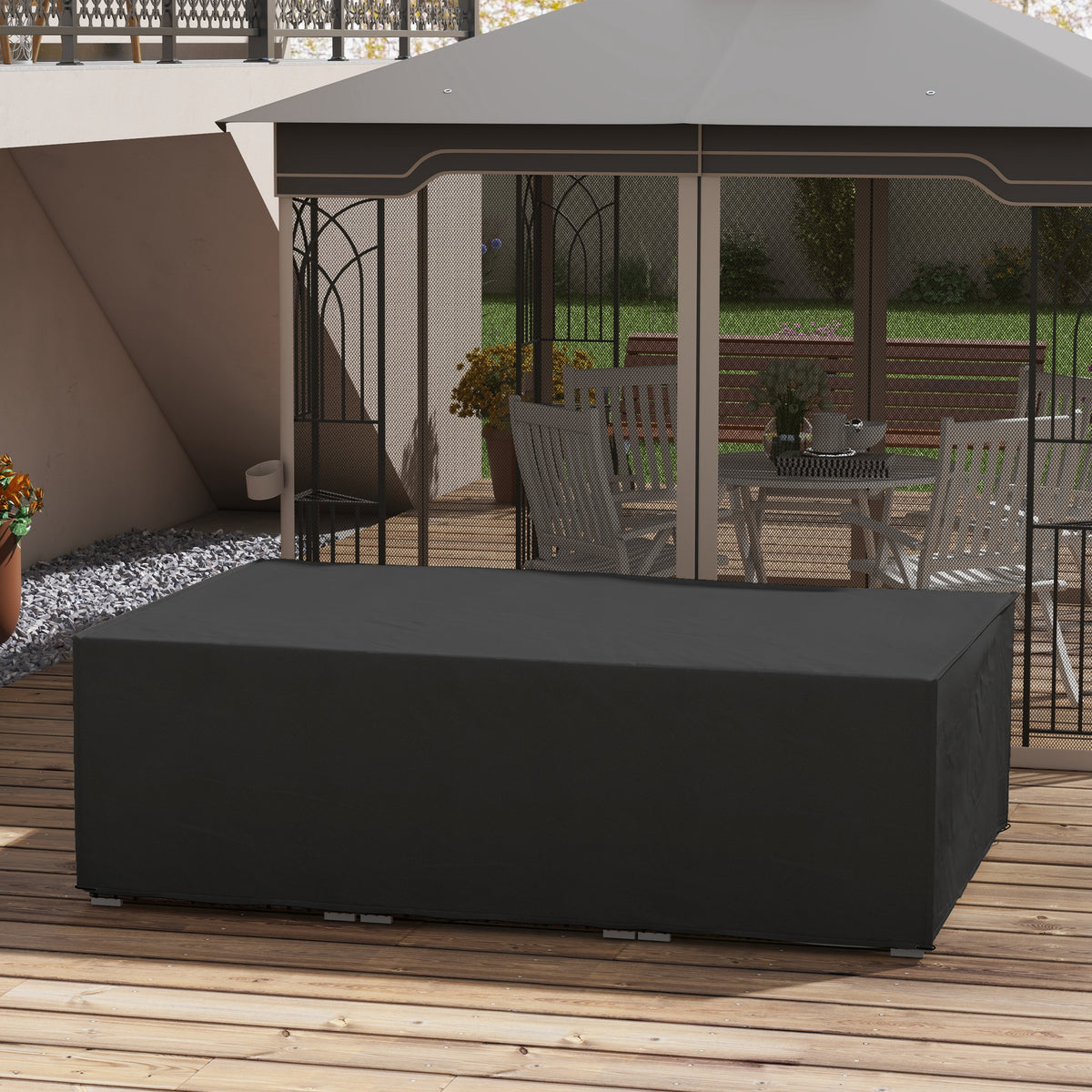 Outsunny 155 x 222cm Waterproof Furniture Cover - Black