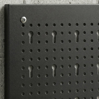 HOMCOM 28 Pcs Wall-Mounted Pegboard with 3 Boards, Garage Tool Storage Unit Black and Red