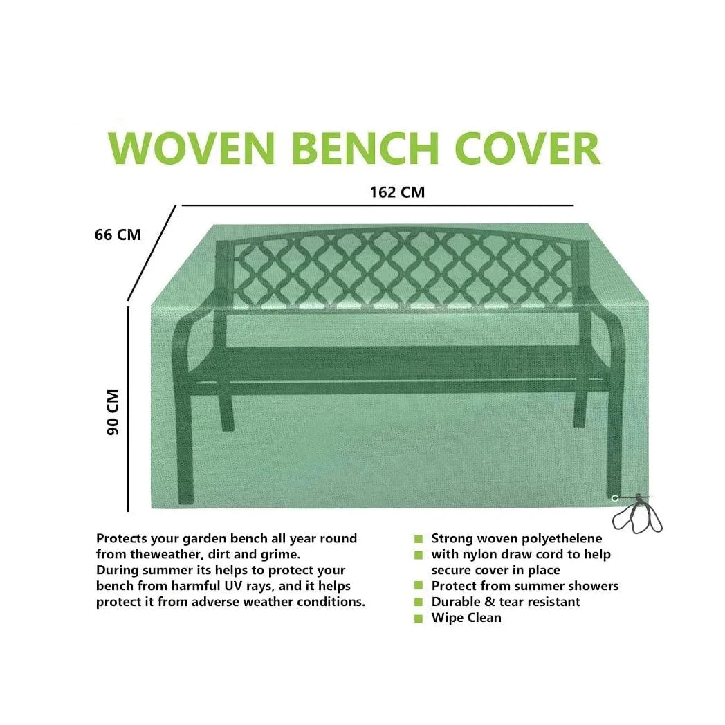 Garden Bench Water Resistant Cover - 90cm x 162cm x 66cm