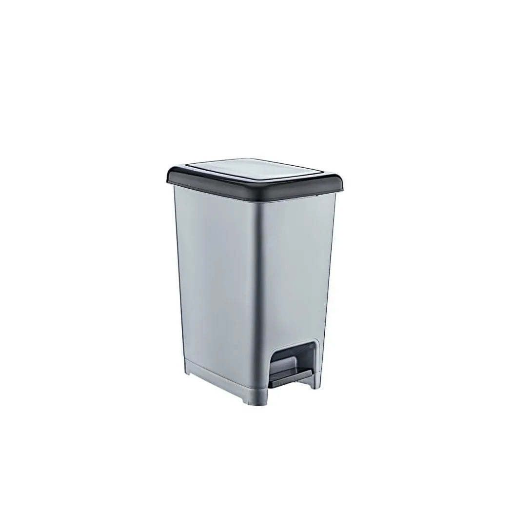 Plastic Kitchen Bathroom Slim Pedal Bin 15 Litre