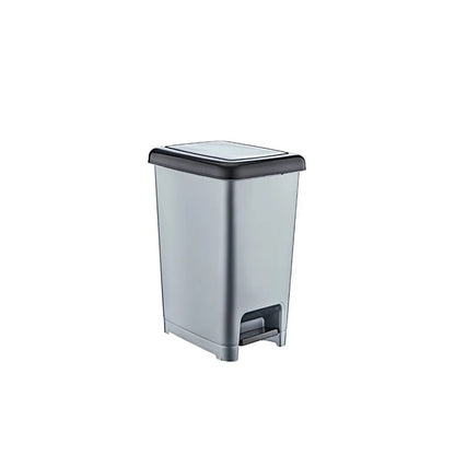 Plastic Kitchen Bathroom Slim Pedal Bin 15 Litre