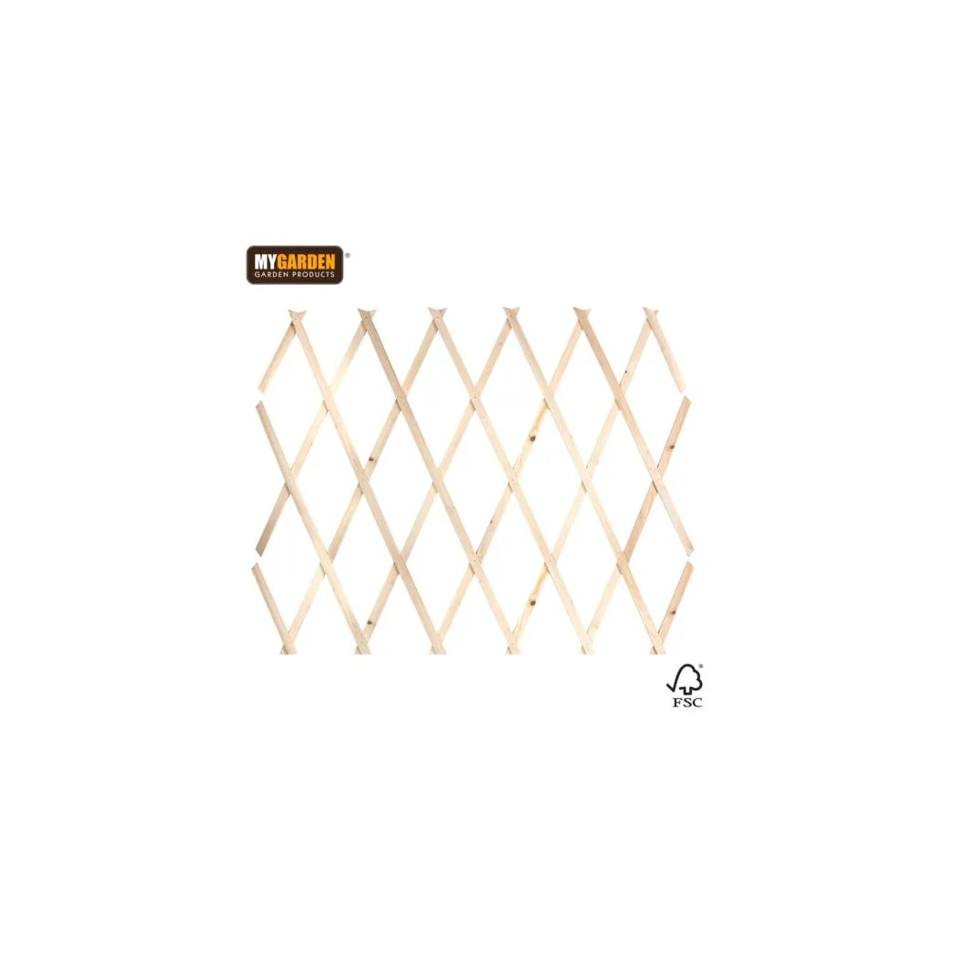 Garden E x panding Wooden Trellis Natural (Parcel Rate)