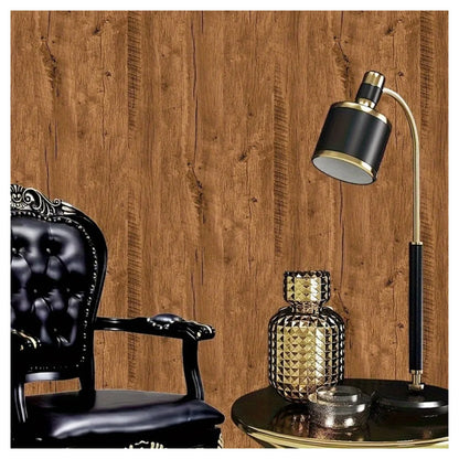 10M Wood Grain Wallpaper Stickers Self-Adhesive Kitchen Furniture Film Vinyl Wrap UK
