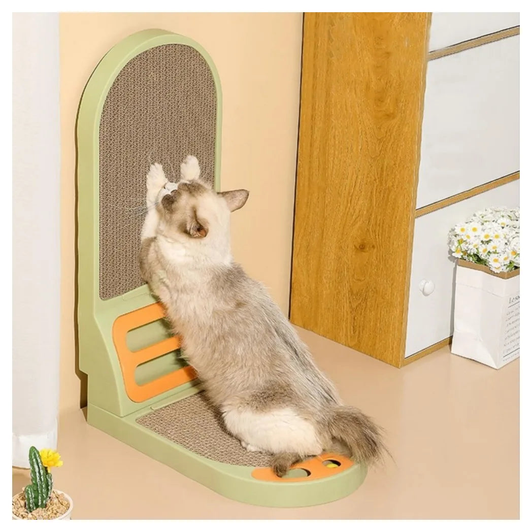L-Shaped Cat Scratcher Board - Thickened Scratching Pad & Lounge Bed