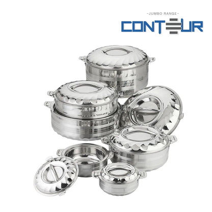 Sq Professional Jumbo Range Contour Stainless Steel Hot Pot Set Of 6