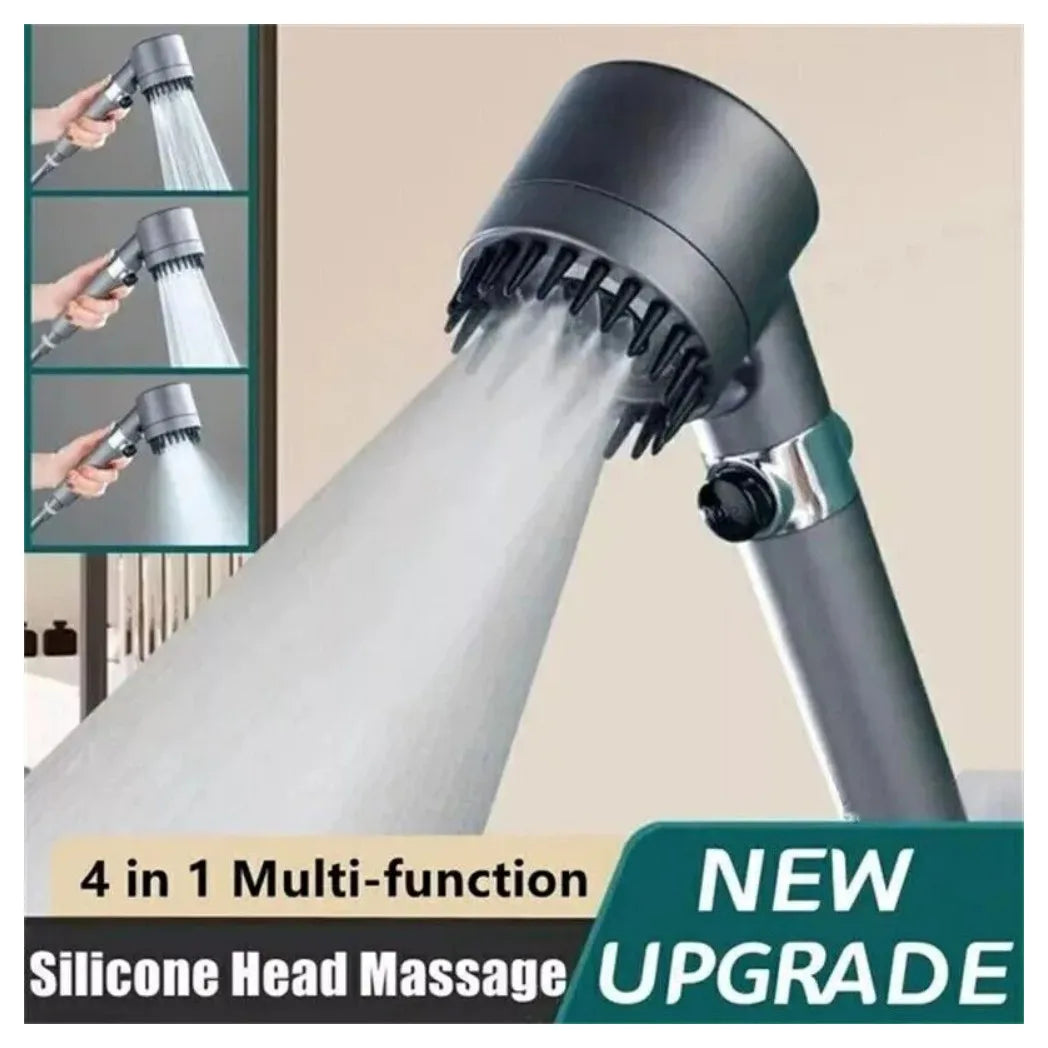 3 Modes Shower Head with Filter High Pressure Water Saving Massage Body Scalp UK