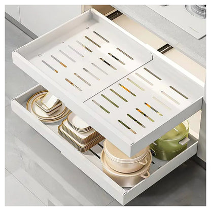 Pull Out Cabinet Organizer Slide Out Drawer Storage Shelves Extendable Kitchen