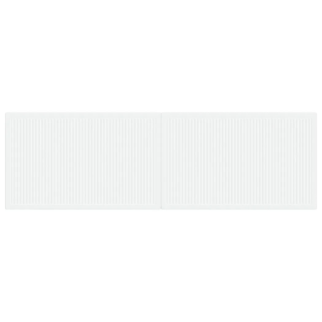 vidaXL Wall-Mounted Headboard EDE White Engineered Wood
