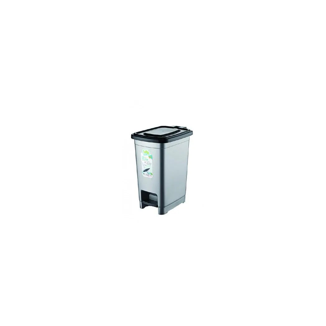 Plastic Kitchen Bathroom Slim Pedal Bin 15 Litre