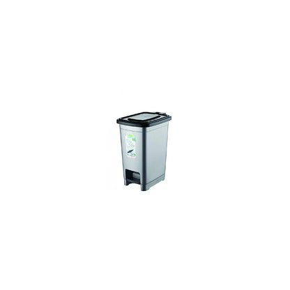 Plastic Kitchen Bathroom Slim Pedal Bin 15 Litre