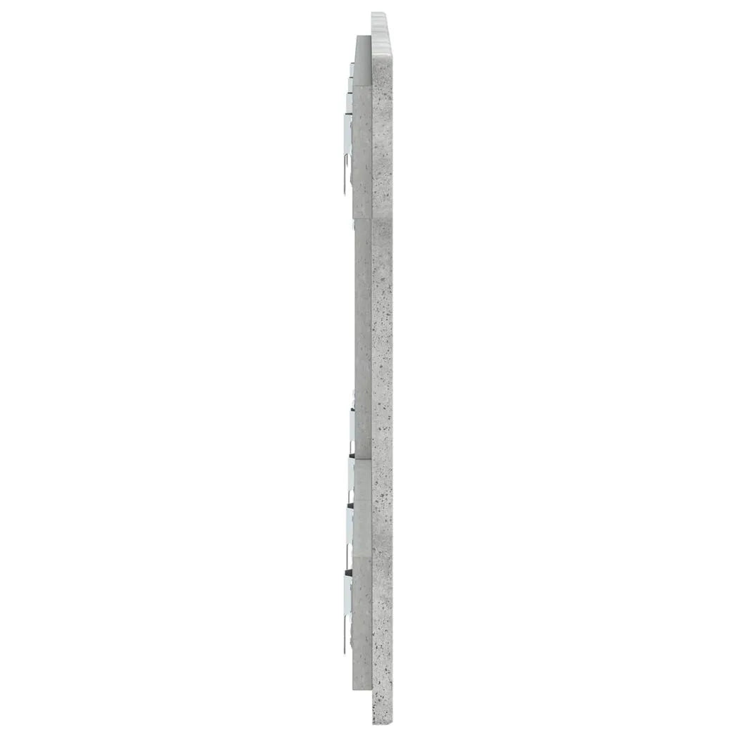 vidaXL Wall-Mounted Headboard DELFT Concrete Grey Engineered Wood