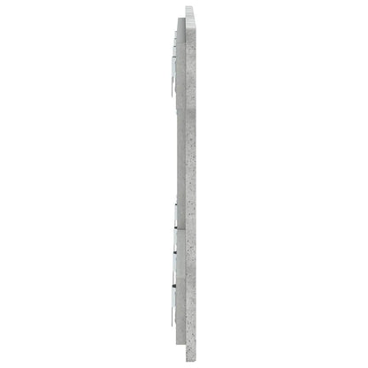 vidaXL Wall-Mounted Headboard DELFT Concrete Grey Engineered Wood