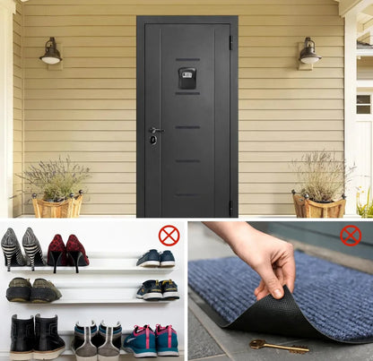 Wall Mounted Key Safe, 4 Combination Key Safe Outdoor Security Key Lock Box UK