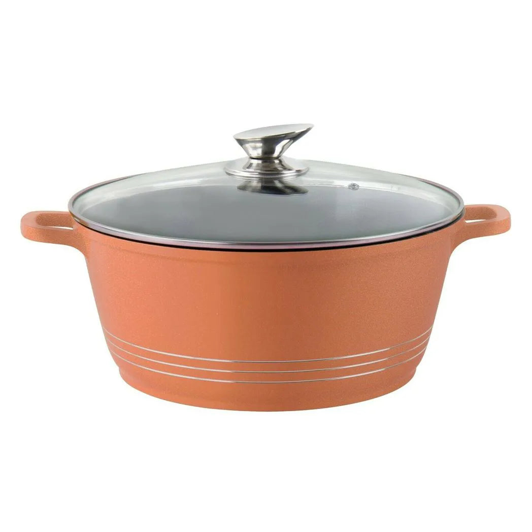 Durane Die Cast Stock Pot Set Of 5 Copper
