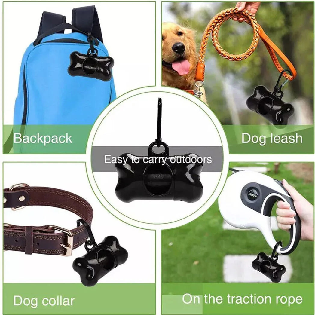 1100x Dog Poo Bags Biodegradable Pet Cat Dog Poop Waste Bags with Dispenser UK NEW