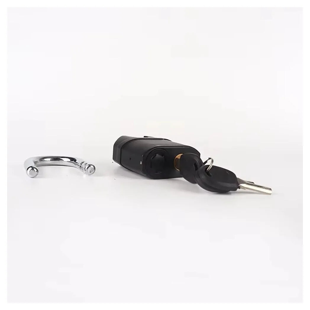 Heavy Duty Steel Waterproof Padlock with Alarm and 3 Keys - High Security Lock