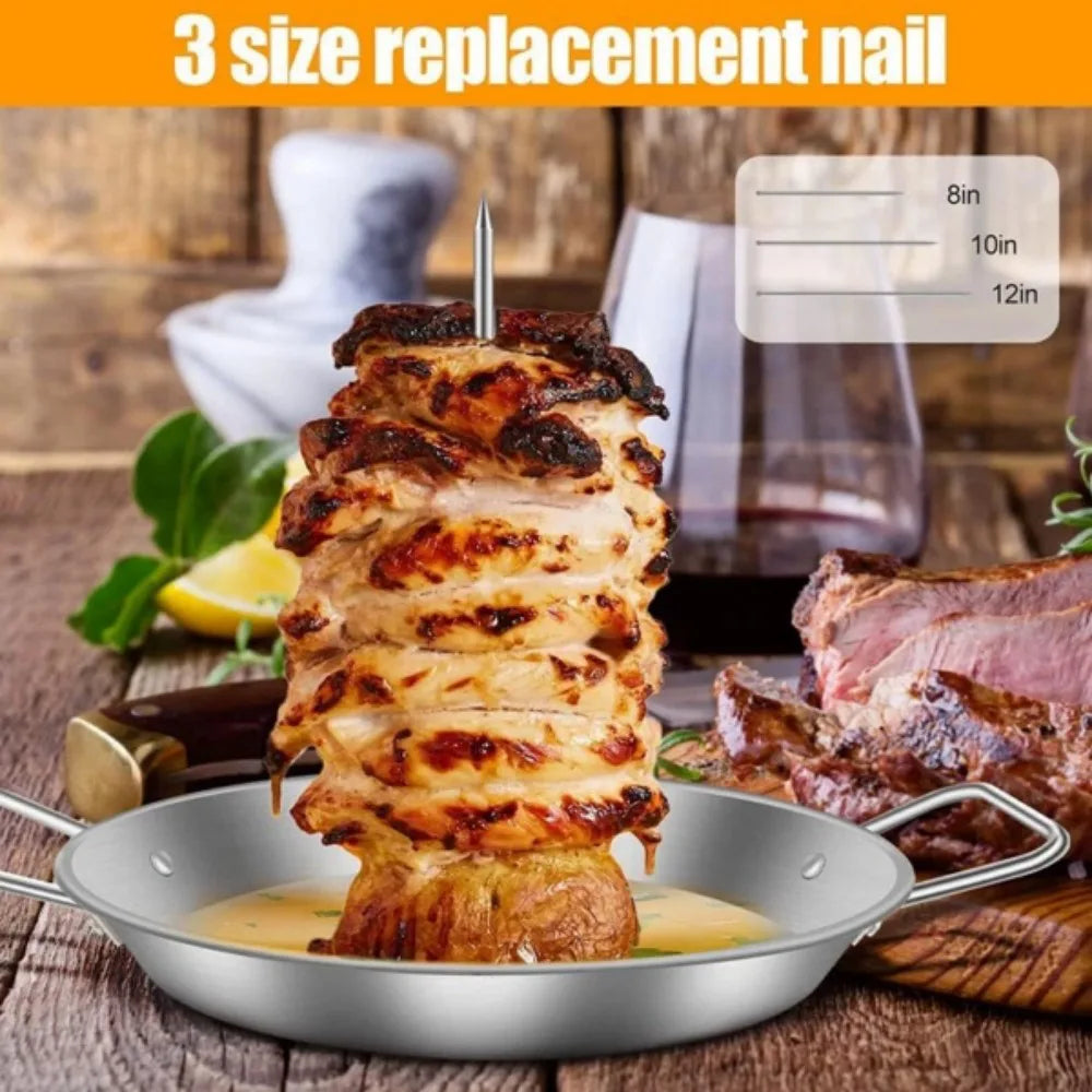 Al Pastor Skewer for Grill, Stainless Steel Vertical Skewer, Brazilian5088