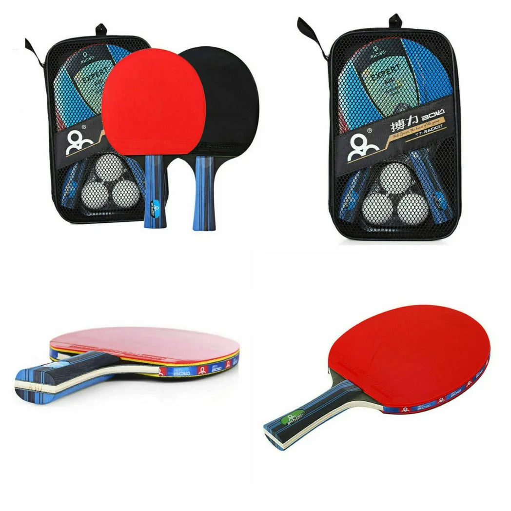 New speed and spin PPong Table Tennis Set / rackets with 2 Bats,3 Balls & Bag
