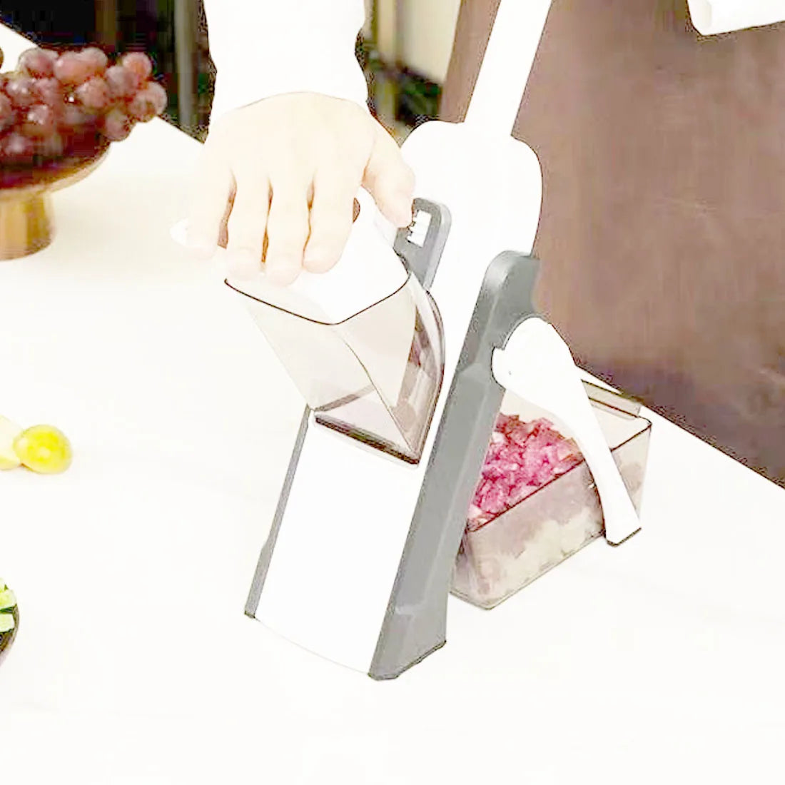 NEW 5 in 1 Vegetable Slicer Multifunctional Kitchen Chopping Artifact Food Chopper UK