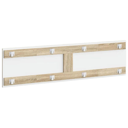 vidaXL Wall-Mounted Headboard HAARLEM Sonoma Oak Engineered Wood
