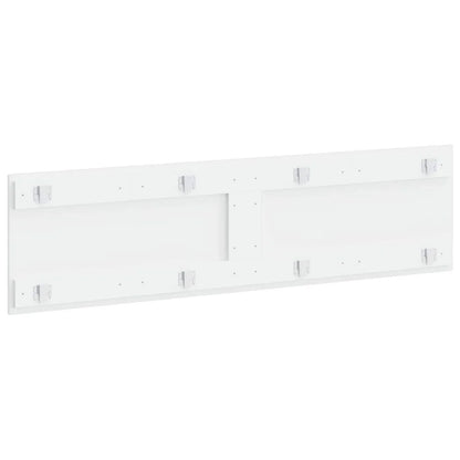 vidaXL Wall-Mounted Headboard UTRECHT White Engineered Wood