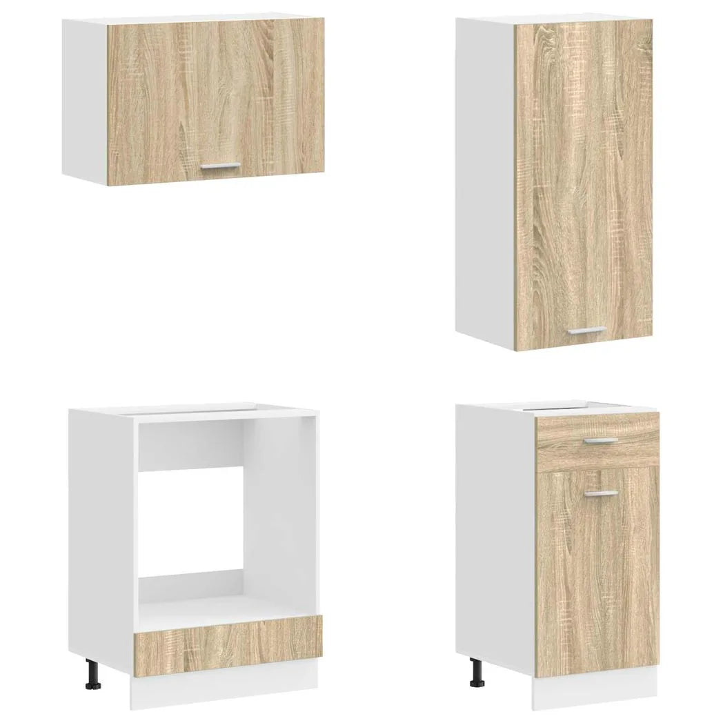 vidaXL Kitchen Unit LYON 8 pcs Sonoma Oak Engineered Wood