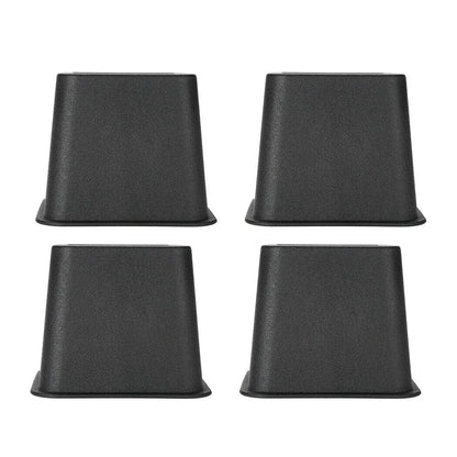 NEW 4Pcs Heavy Duty Bed Chair Risers Feet Leg Lift Furniture Extra Raisers Stand 3" UK
