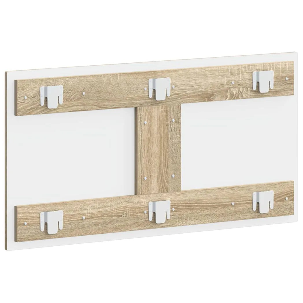 vidaXL Wall-Mounted Headboard ALKMAAR Sonoma Oak Engineered Wood