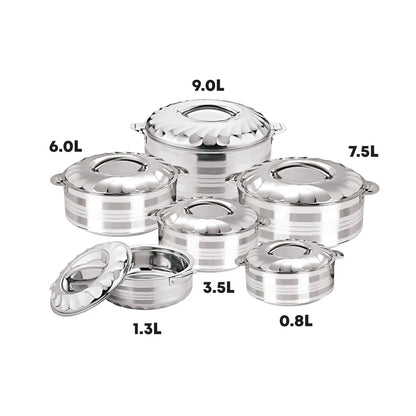 Sq Professional Jumbo Range Contour Stainless Steel Hot Pot Set Of 6