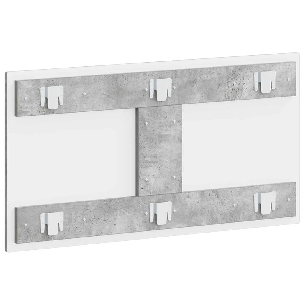 vidaXL Wall-Mounted Headboard DELFT Concrete Grey Engineered Wood