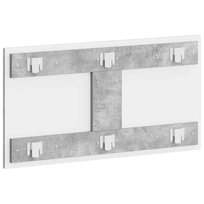 vidaXL Wall-Mounted Headboard DELFT Concrete Grey Engineered Wood