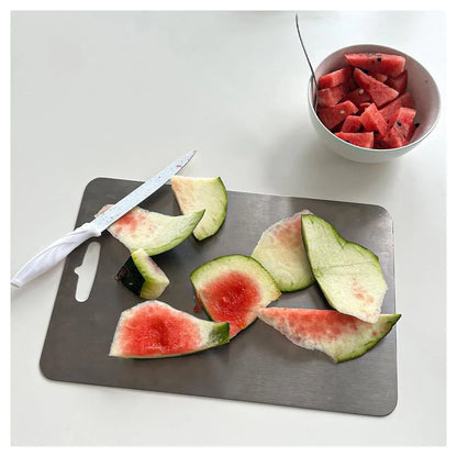 Cutting Board Double-Sided Stainless Steel Chopping Boards for Kitchen Camping