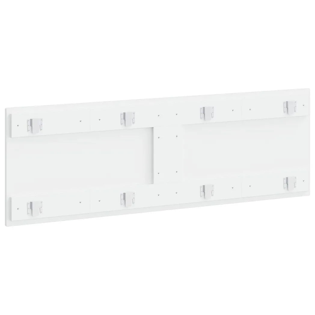 vidaXL Wall-Mounted Headboard EDE White Engineered Wood