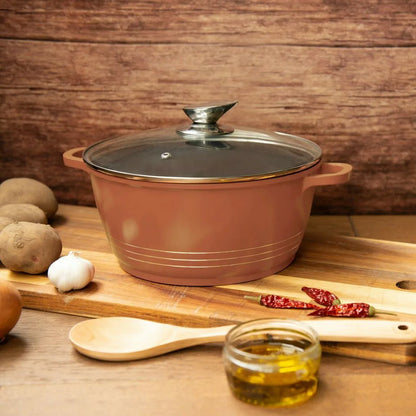 Durane Die Cast Stock Pot Set Of 5 Copper