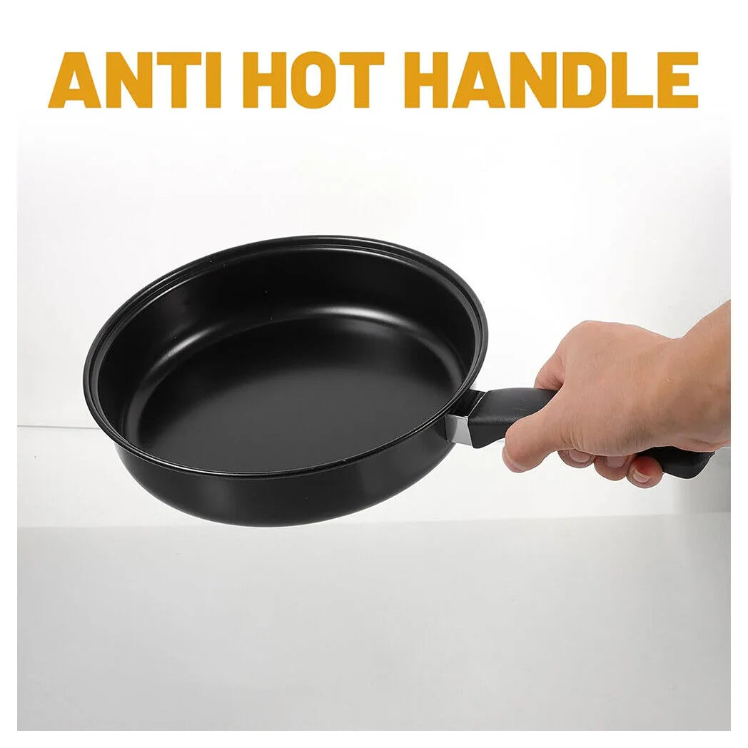 16 Piece Stainless Steel Cookware Saucepan Set Pan Pot Kitchen Cooking Glass Lid