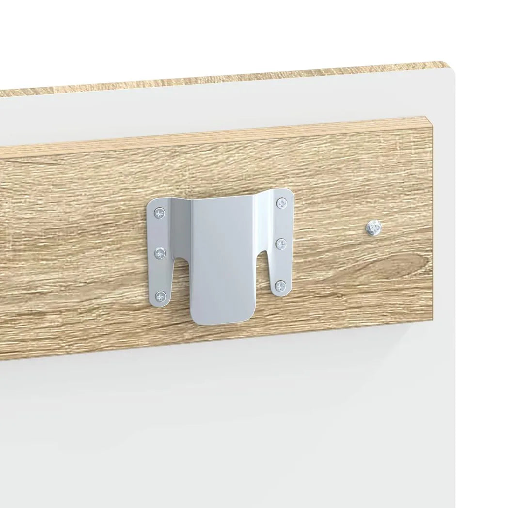 vidaXL Wall-Mounted Headboard ALKMAAR Sonoma Oak Engineered Wood