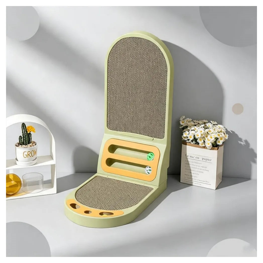 L-Shaped Cat Scratcher Board - Thickened Scratching Pad & Lounge Bed