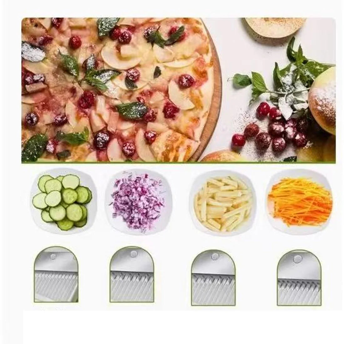 NEW 5 in 1 Vegetable Slicer Multifunctional Kitchen Chopping Artifact Food Chopper UK