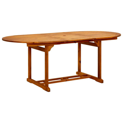 vidaXL 5-Piece Garden Dining Set Natural Solid Acacia Wood
