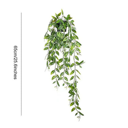 4 Pack Artificial Hanging Plants in Pots Indoor Fake Trailing Plants Home Room